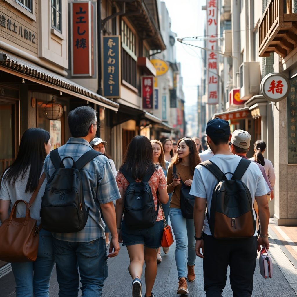 Heritage walking tour in Japan