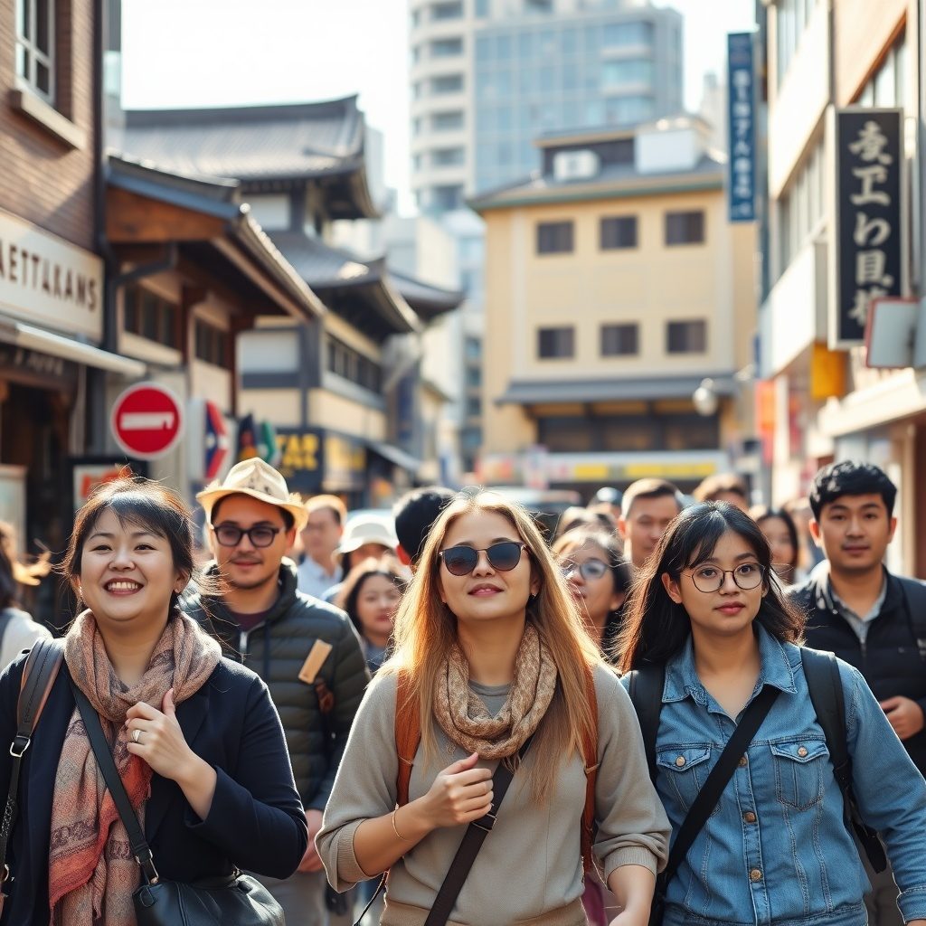 Guided walking tour in Tokyo