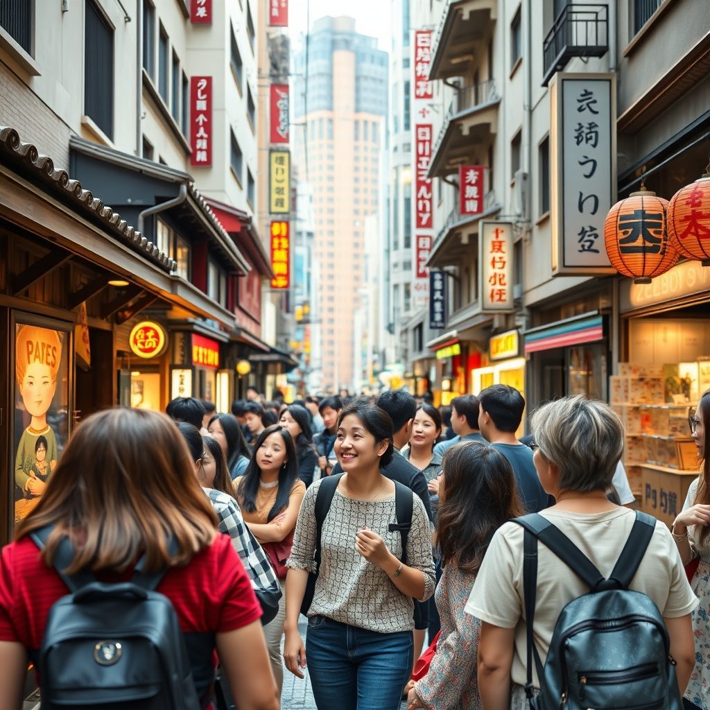 Heritage walking tour in Japan