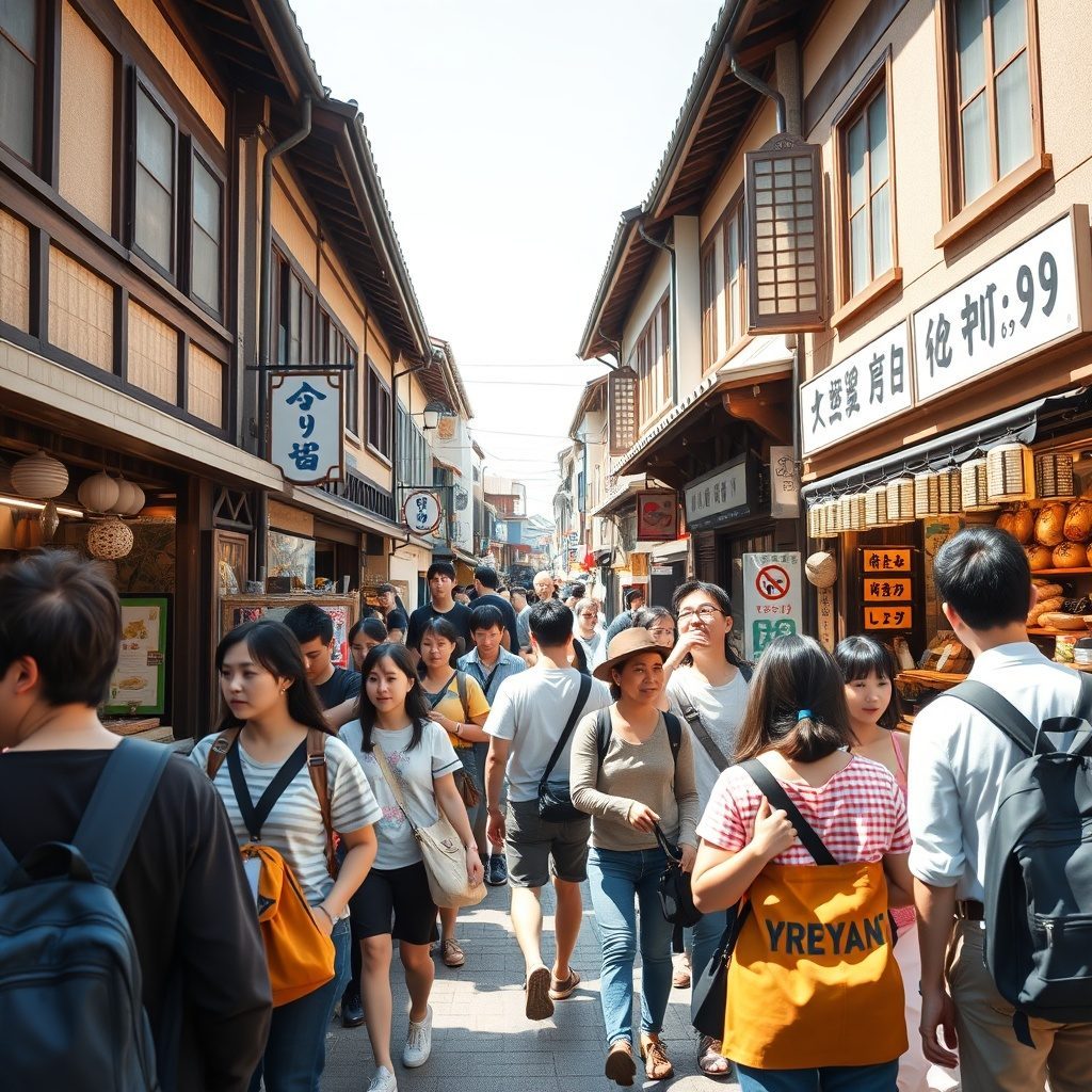 Scenic route during a walking tour