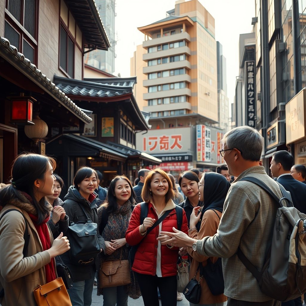 Cultural walking tour in Tokyo